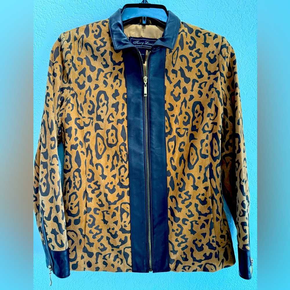 Terry Lewis Classi Luxury Animal Print Full Leather Jacket